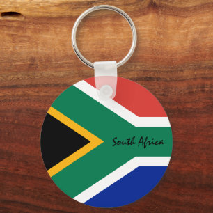 South African Flag & South Africa patriots /sports Keychain