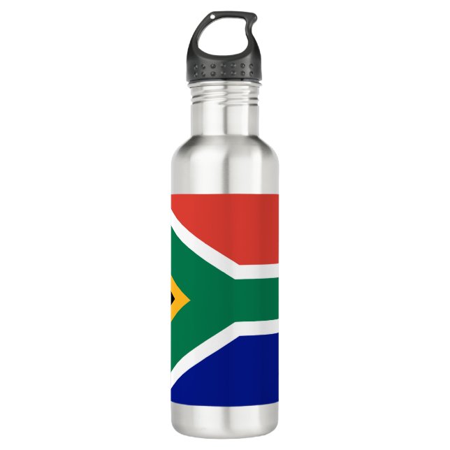 South African Flag Stainless Steel Water Bottle (Front)