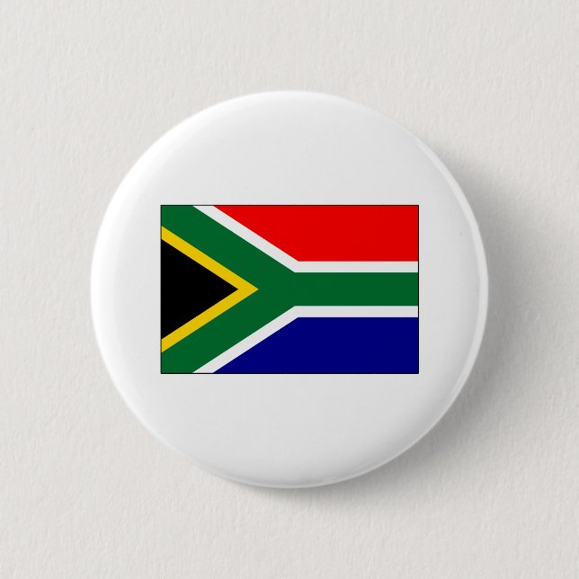 South African Flag T-shirts and Gifts Button (Front)