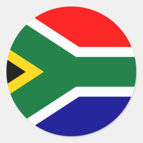 South African Flag T_shirts and Gifts Classic Round Sticker