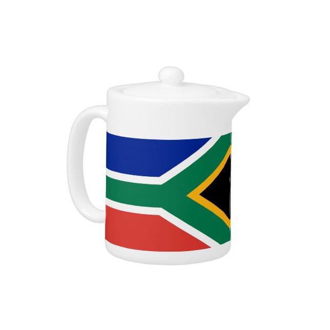 South African Flag Teapot (Left)