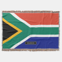 South African Flag Throw Blanket