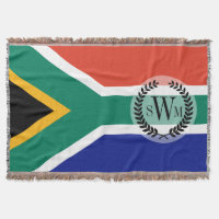 South African Flag Throw Blanket