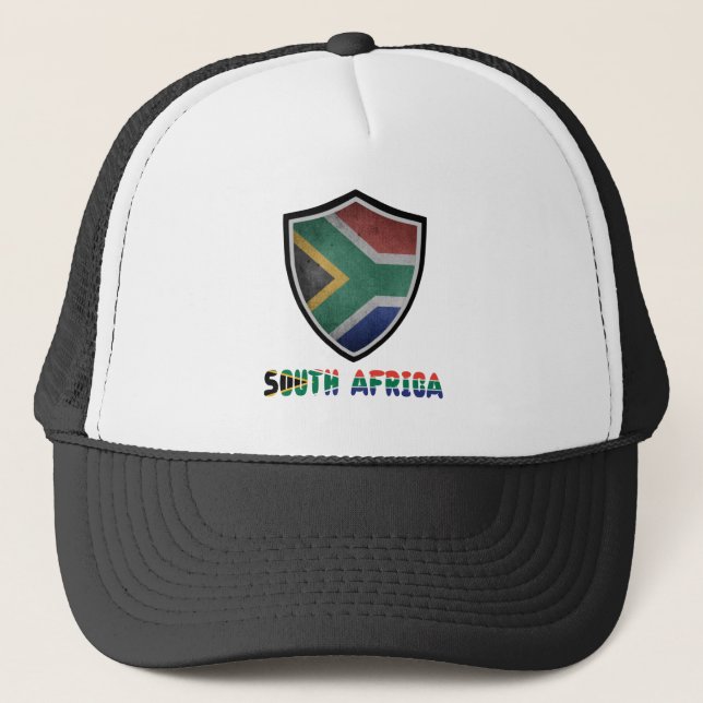South African flag trucker hat (Front)