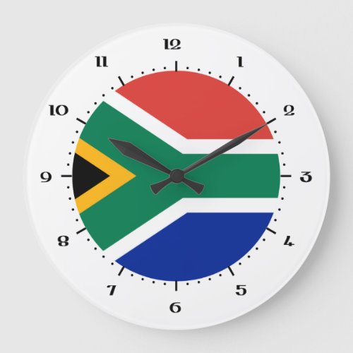South African flag Wall Clocks