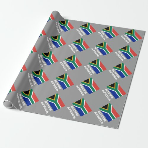 South African flag wrapping paper design