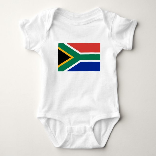 South African National Flag Baby Bodysuit (Front)