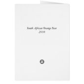 South African Orange Star Cards (Back)