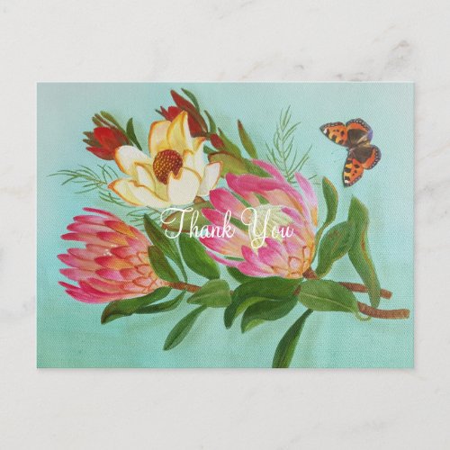 South African Proteas Thank You Postcard