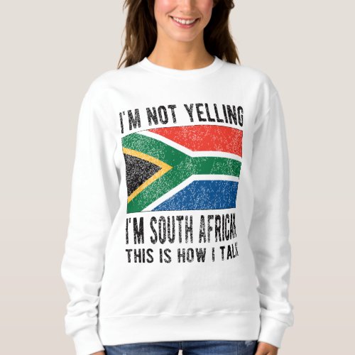 South African Roots South Africa Flag Heritage Sweatshirt