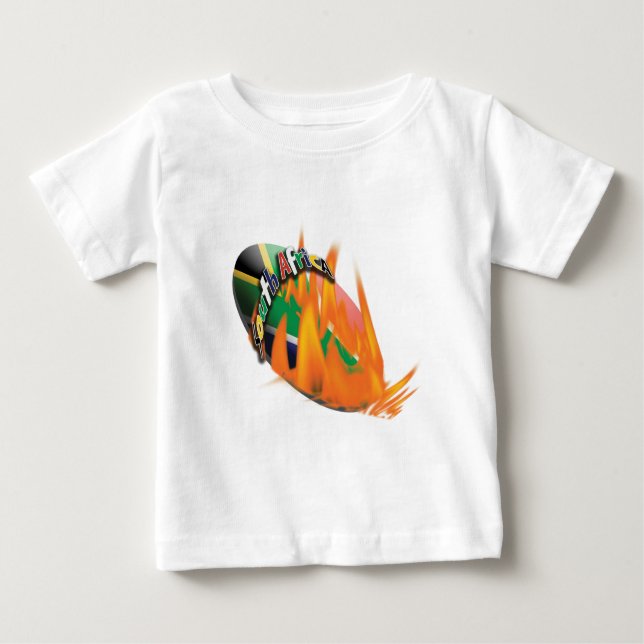 South African rugby fans baby shirts for kids (Front)