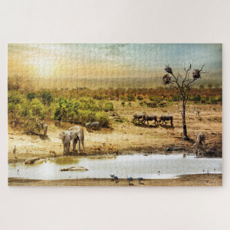 South African Safari Fantasy Land Jigsaw Puzzle