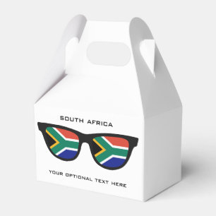 South African Shades custom text & color favor box