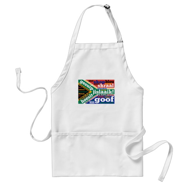 South African slang and colonialisms Adult Apron (Front)