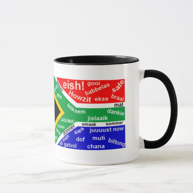 South African Slang Coffee Mug - Customizable (Right)