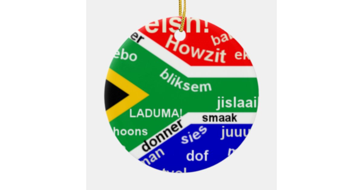 South African Slang Ornament Customizable Zazzle