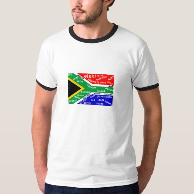 South African Slang T-Shirt - Customizable (Front)