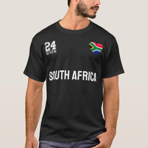 South African Soccer Team 24 Seven South Africa Fa T_Shirt