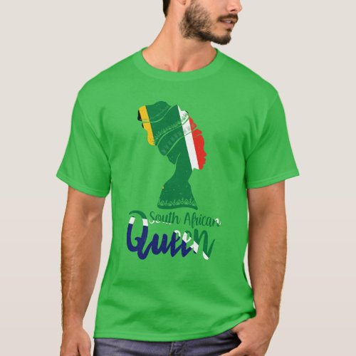 South African South Africa Flag Afro Roots T_Shirt