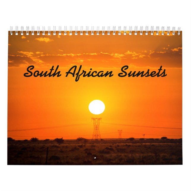 South African Sunsets Calendar (Cover)
