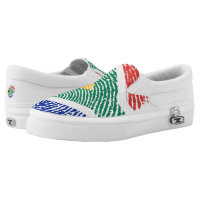 South african touch fingerprint flag Slip-On sneakers