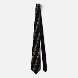South African touch fingerprint flag Tie