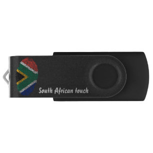 South African touch fingerprint flag USB Flash Drive