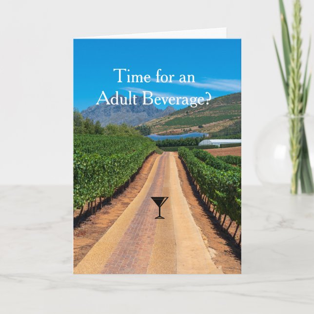 South African Vineyard Card (Front)