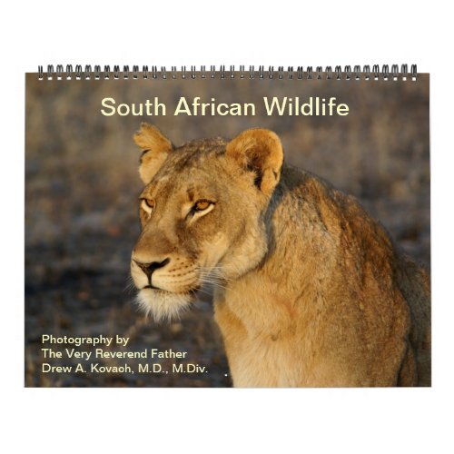 South African Wildlife Calendar