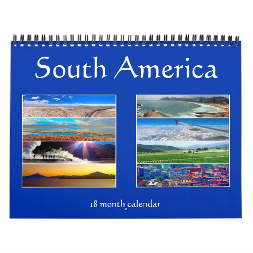 south america 18 months calendar