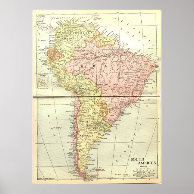 South America: 1914 Poster (Front)