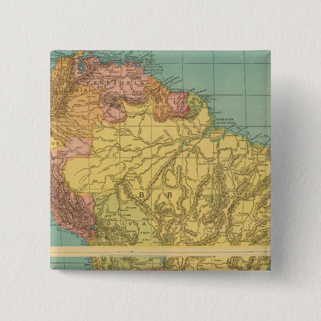 South America 20 Pinback Button (Front)