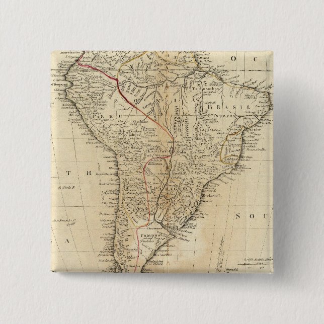 South America 38 Button (Front)