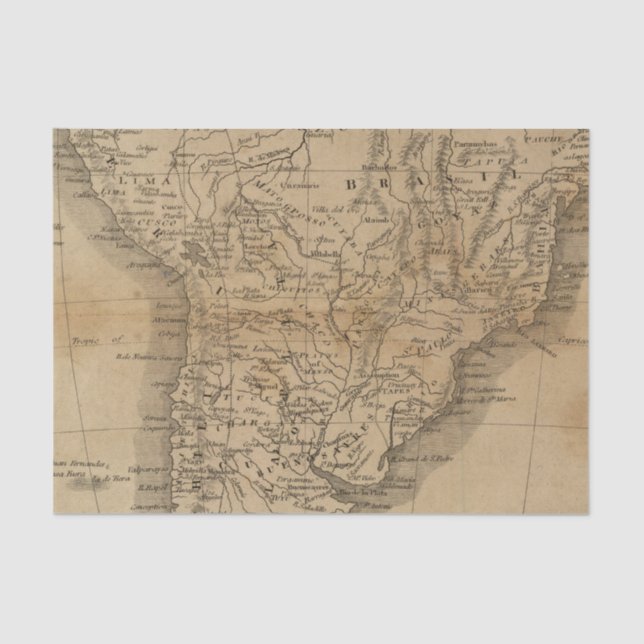 South America 8 Tissue Paper (Front)