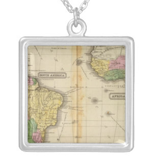 South America, Africa Silver Plated Necklace