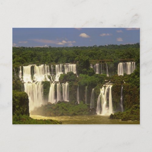 South America Argentina Brazil Igwacu Falls Postcard