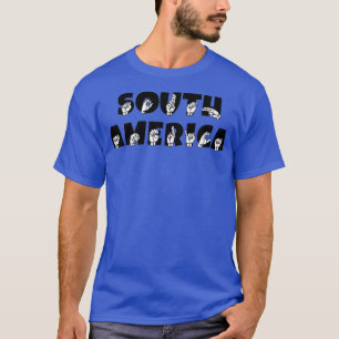 SOUTH AMERICA ASL Sign Language Design T-Shirt