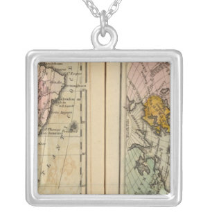 South America, Atlantic Ocean Silver Plated Necklace