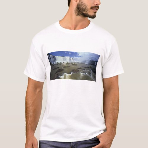 South America Brazil Igwacu Falls Towering T_Shirt