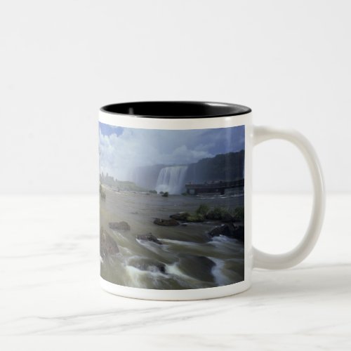 South America Brazil Igwacu Falls Towering Two_Tone Coffee Mug