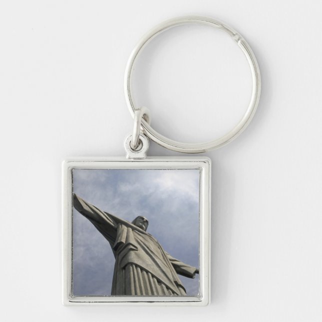 South America, Brazil, Rio de Janeiro. Christ 3 Keychain (Front)