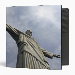 South America, Brazil, Rio de Janeiro. Christ 3 Ring Binder