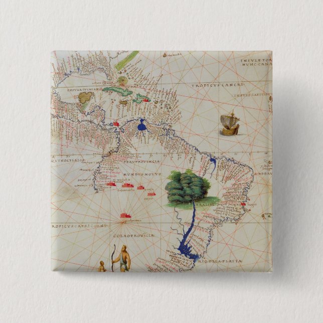 South America Button (Front)