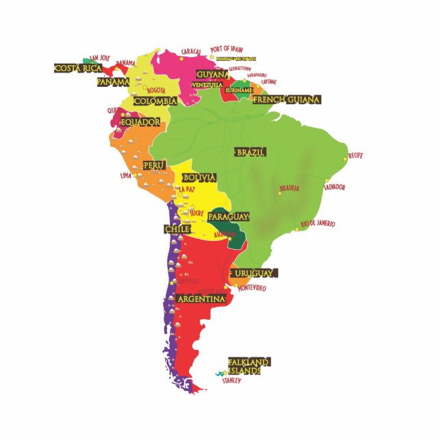 South America Cutout (Front)