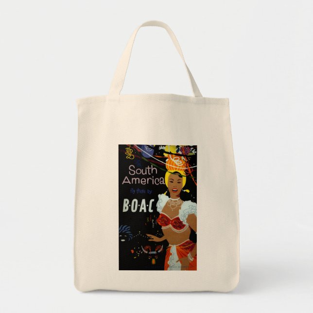 South America ~ Fly There Tote Bag (Front)