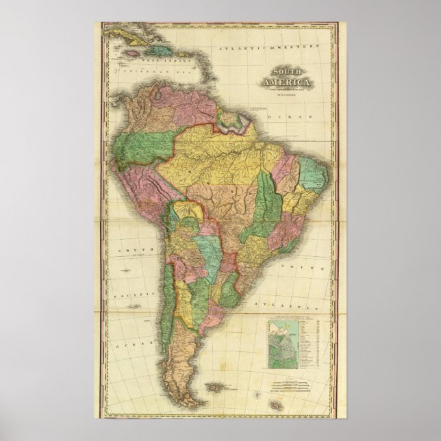 South America in 1823 Poster (Front)
