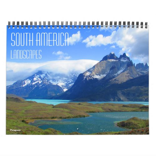 south america landscapes 2025 with locations calendar