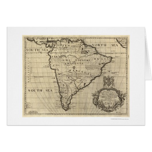 South America Map 1700 (Front Horizontal)