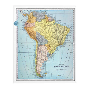 SOUTH AMERICA: MAP, c1890 Acrylic Print
