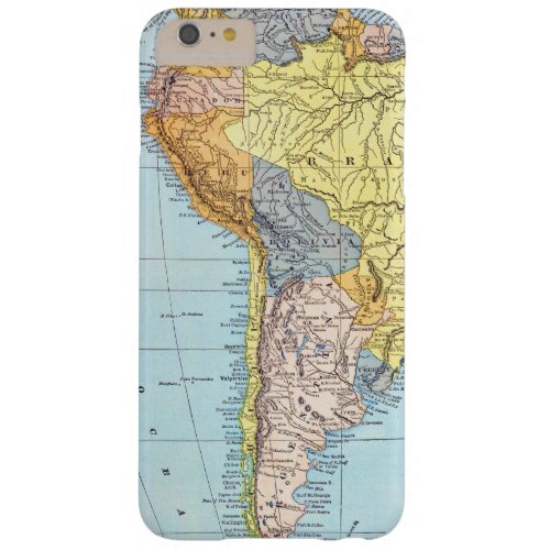 SOUTH AMERICA MAP c1890 Barely There iPhone 6 Plus Case